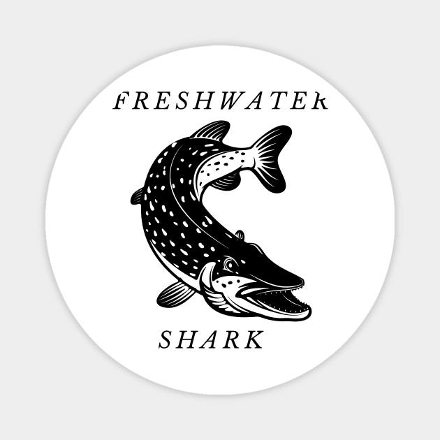 Freshwater shark Magnet by Rickido